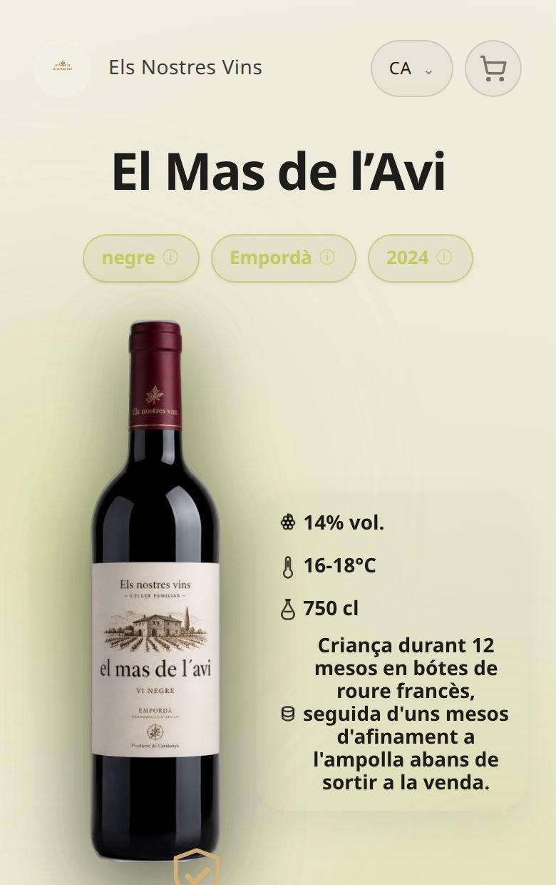 Ficha real del vino